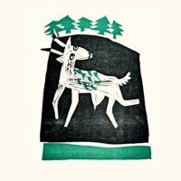 CHÈVRE ET HÉRISSON (KAMISHIBAÏ)